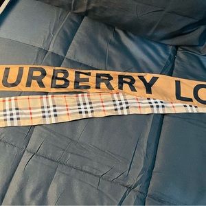 Burberry Vintage Check & Logo Silk Skinny Scarf